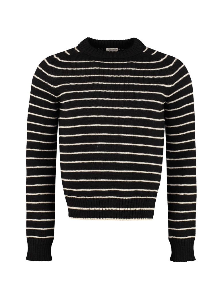 Saint Laurent Virgin Wool Sweater - black