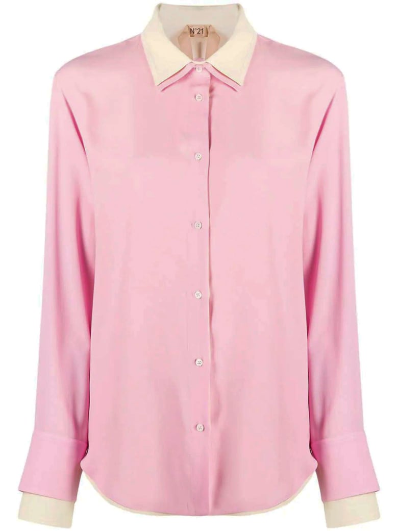 N.21 Pink Silk-blend Shirt - Rosa