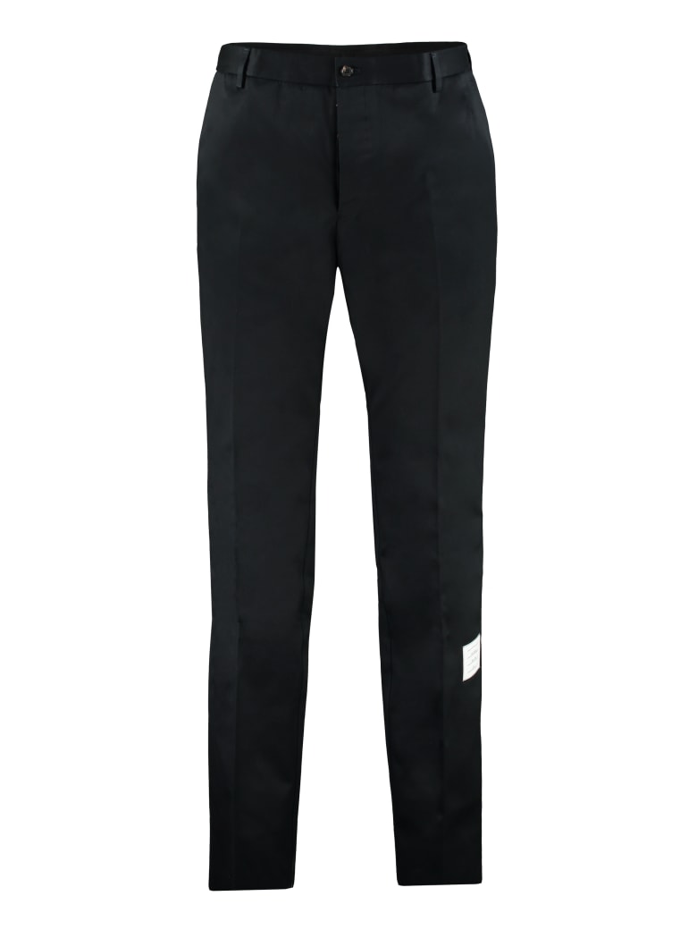 Thom Browne Cotton Gabardine Trousers - blue