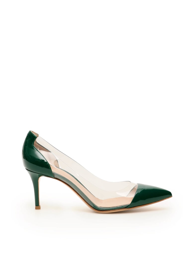 Gianvito Rossi Plexi 85 Pumps - LEAF TRASP (Green)