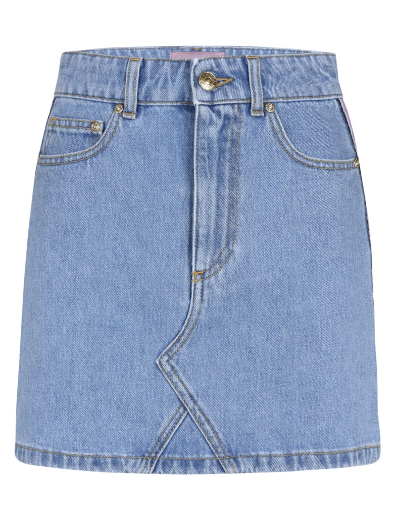 Chiara Ferragni Logomania Denim Skirt - Denim
