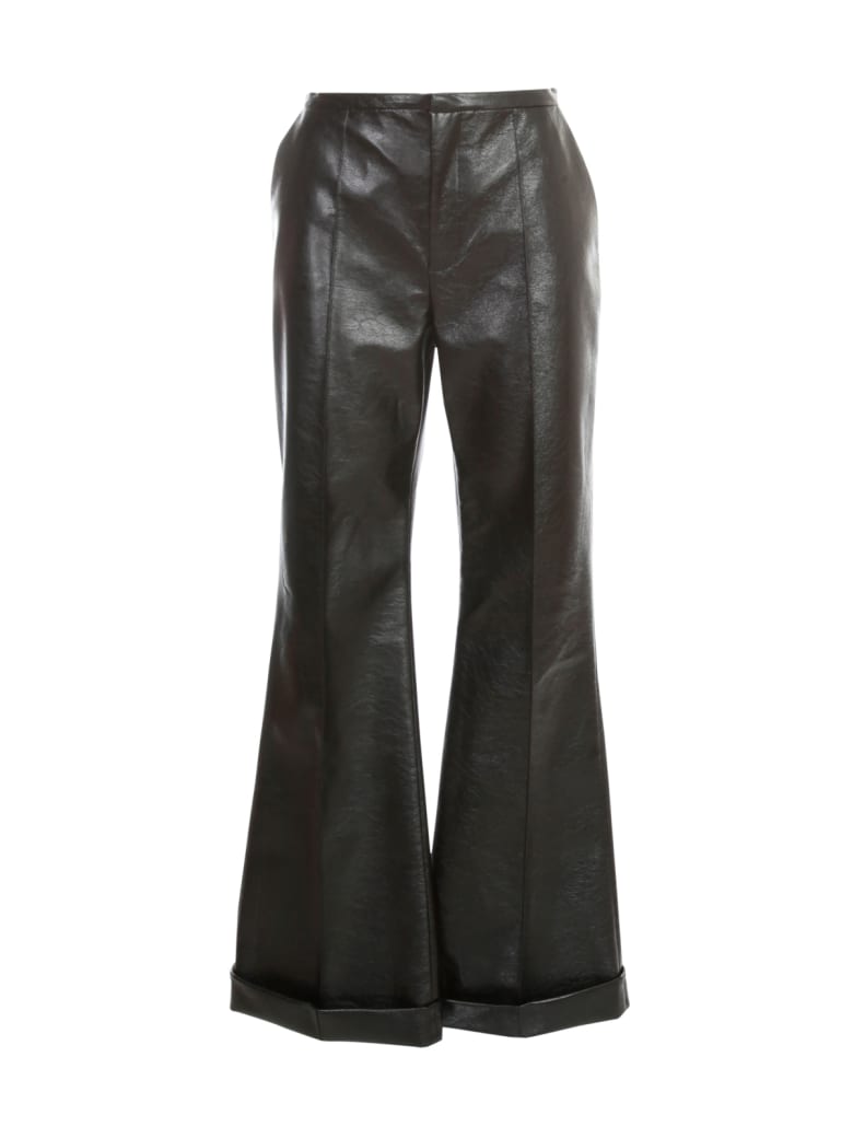 Philosophy di Lorenzo Serafini Leather Straight Pants - Black