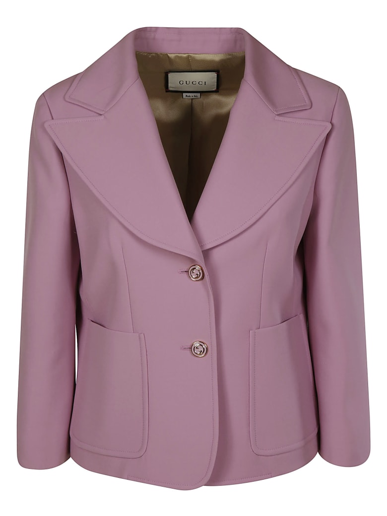 Gucci Two-button Cropped Blazer - Pink