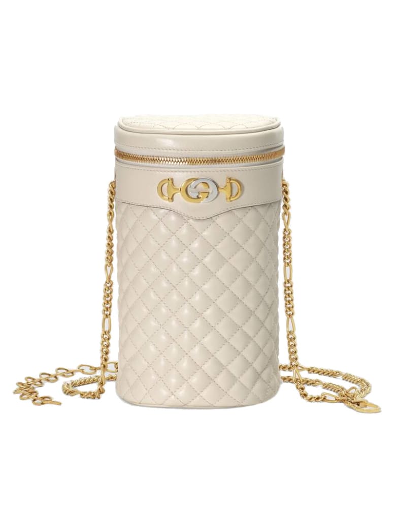 white gucci quilted bag