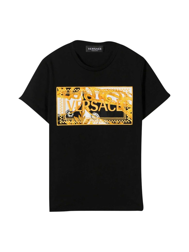 Young Versace Black T-shirt - Nero/Oro