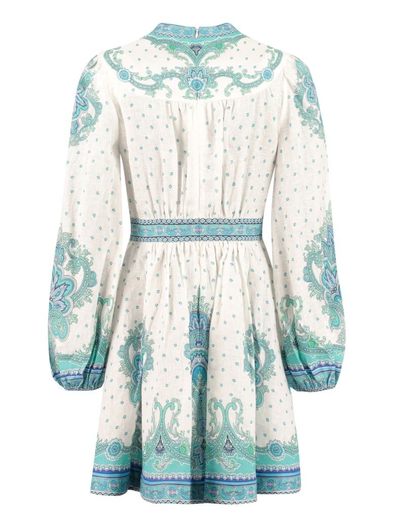 printed linen dress