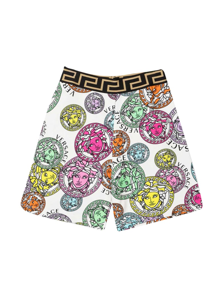 Young Versace Multicolor Print Shorts - Multicolor