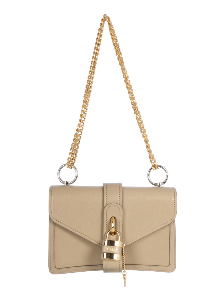 chloe motty grey shoulder bag