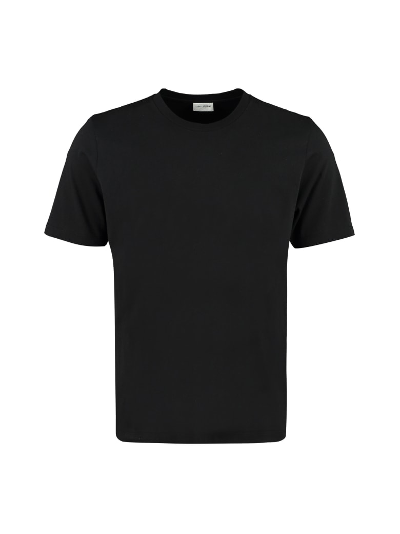 Saint Laurent Cotton Crew-neck T-shirt - black