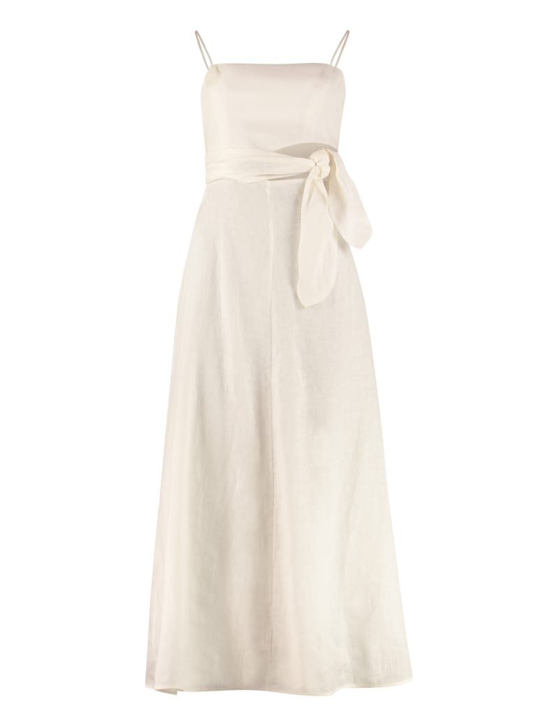 Zimmermann Amelie Linen Maxi Dress - panna