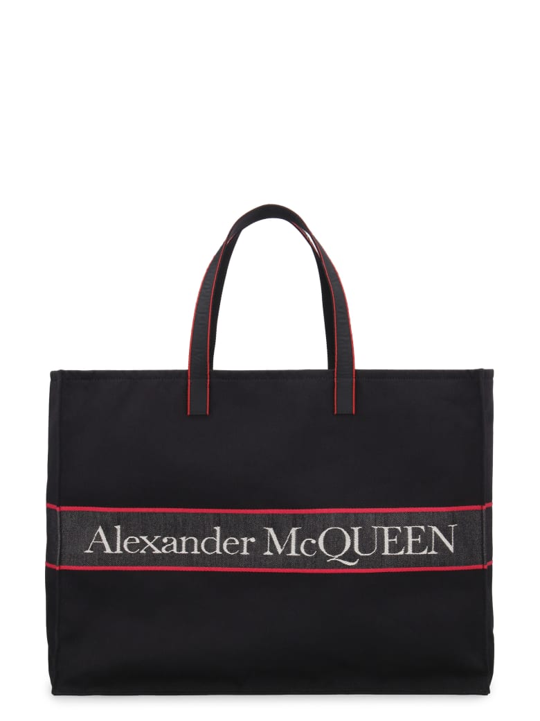 Alexander McQueen Canvas Tote Bag - Nero
