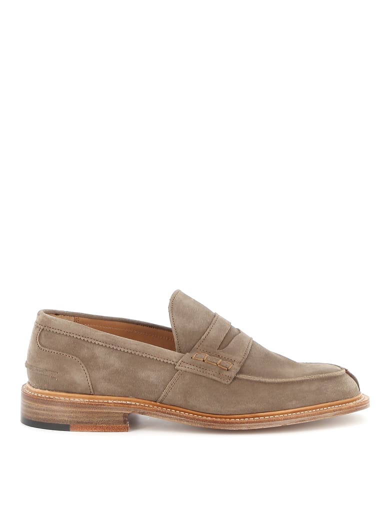 Tricker's James Penny Loafer Suede - Visone