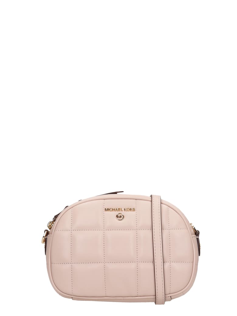 Michael Kors Shoulder Bag In Rose-pink Leather - Rosa