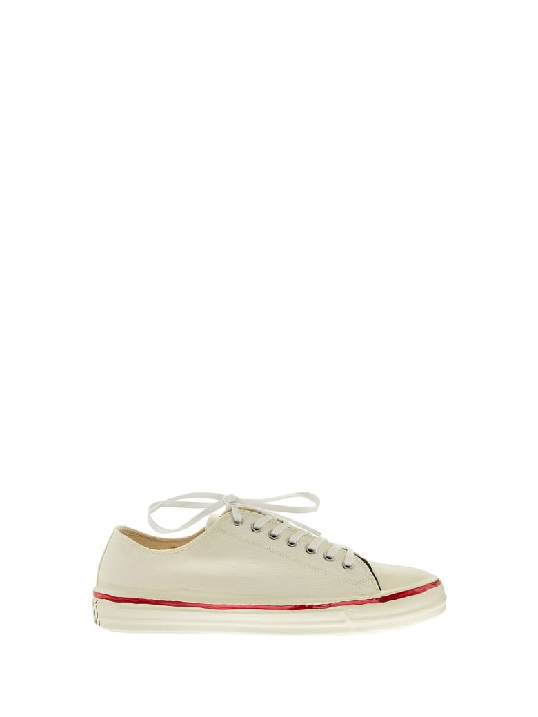Marni Gooey - Low-top Sneakers In Canvas And Rubber - White