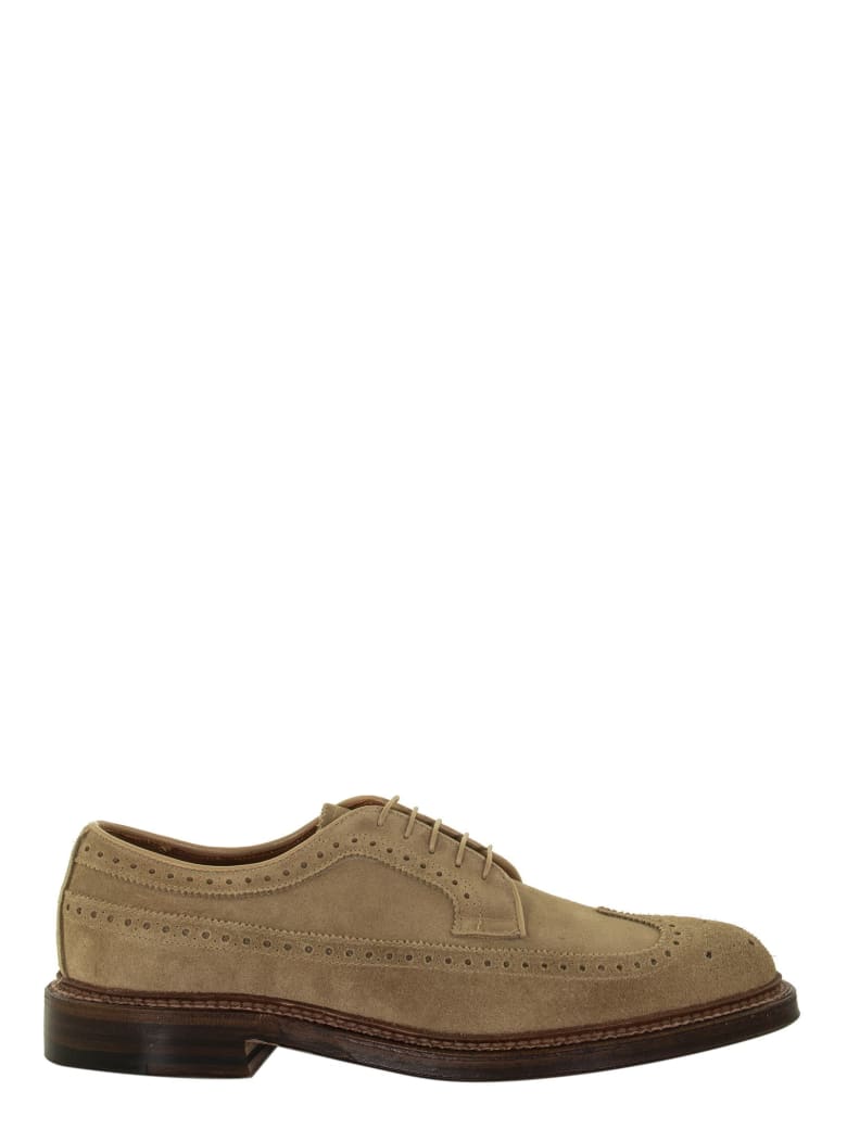 Alden Tan Suede Longwing - Honey