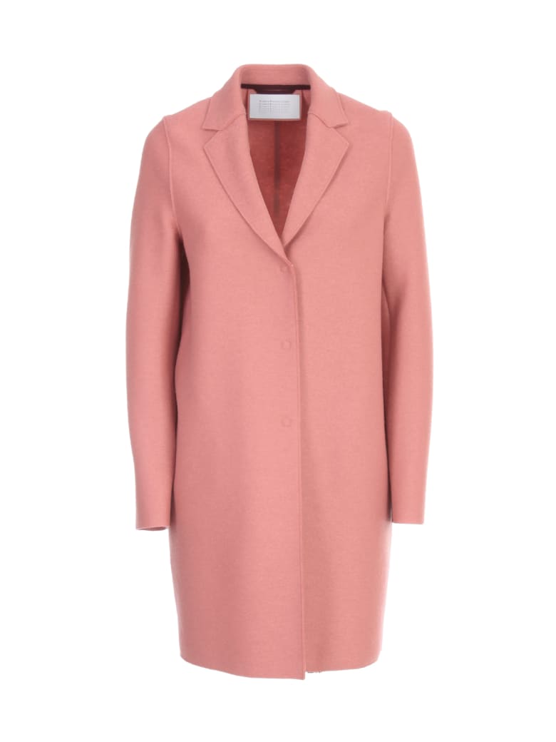 Harris Wharf London Women Cocoon Coat Pressed Wool - Dusty Rose
