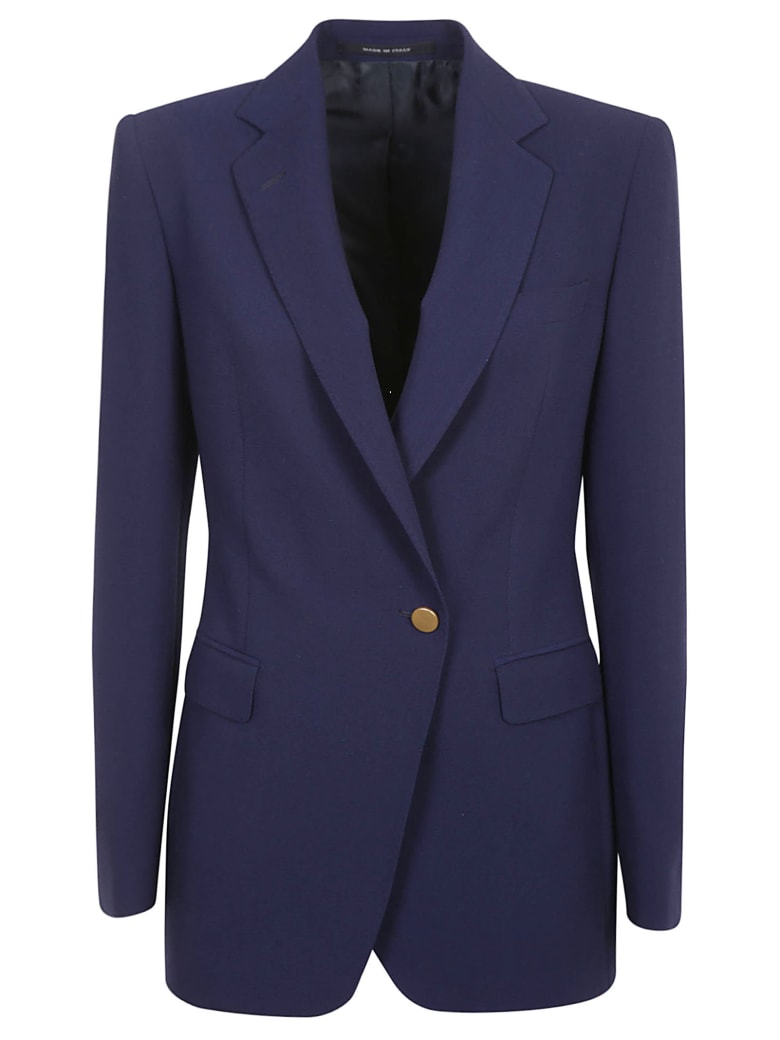 Tagliatore One Buttoned Plain Blazer - Navy