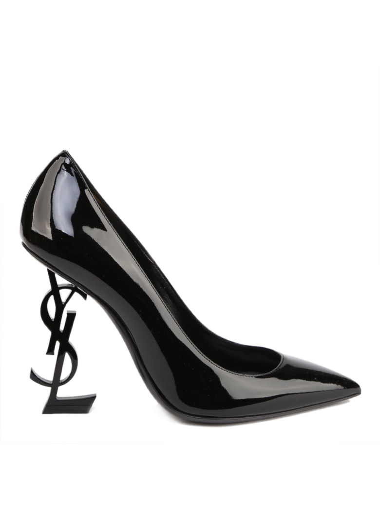 Saint Laurent Opyum Decolleté With Black Patent Heel - Nero