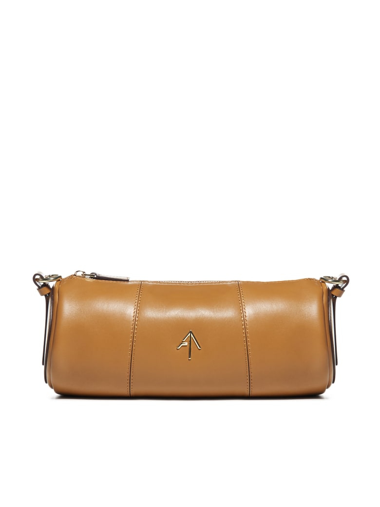 MANU Atelier Cylinder Leather Shoulder Bag - Sand