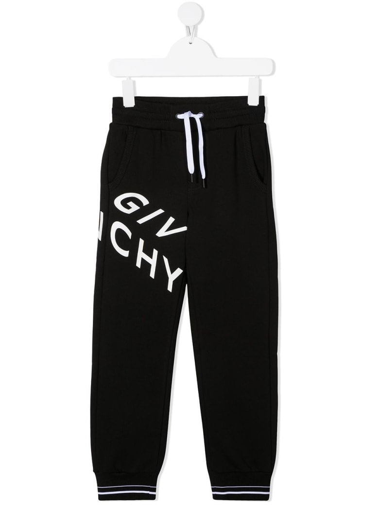 Givenchy Jersey Jogger With Logo Print - Nero