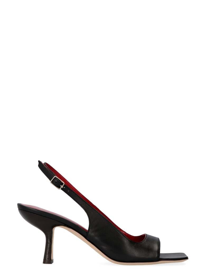 rockstud caged leather 90mm city high heel sandals