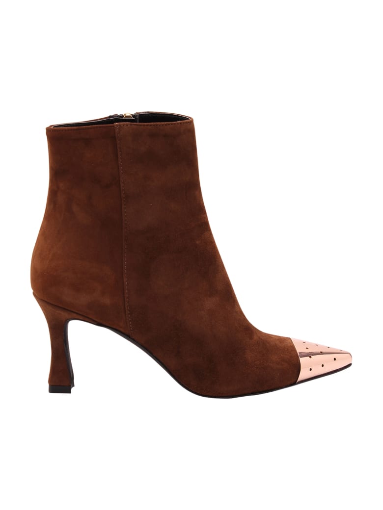 Islo 'morgana' Leather Boots - Brown + Gold