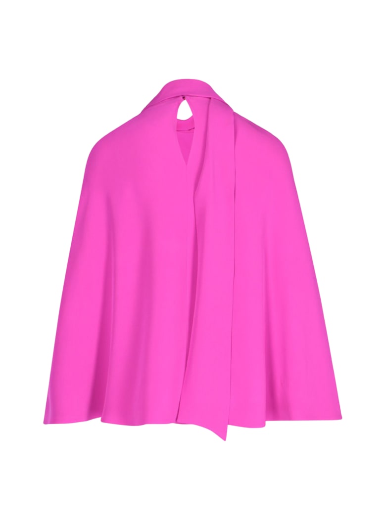 Valentino Hood Top In Cady Couture - U Radiant Orchid