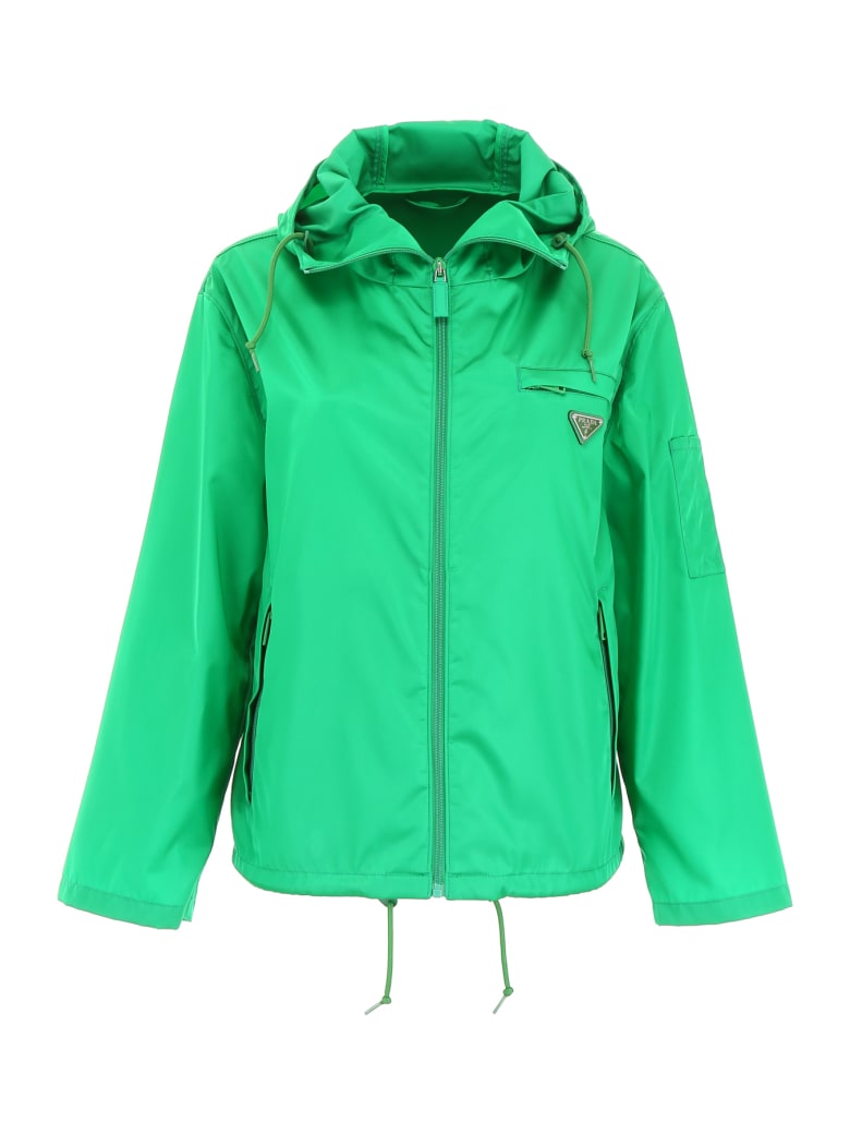 green prada coat