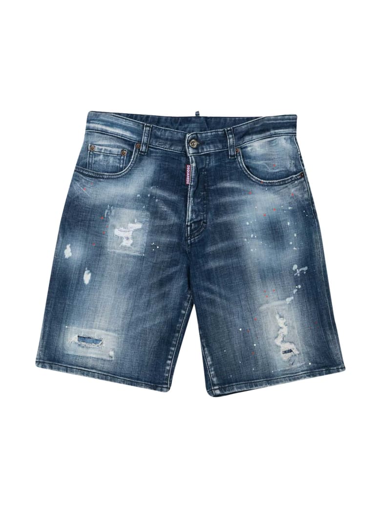 Dsquared2 Teen Denim Shorts - Denim