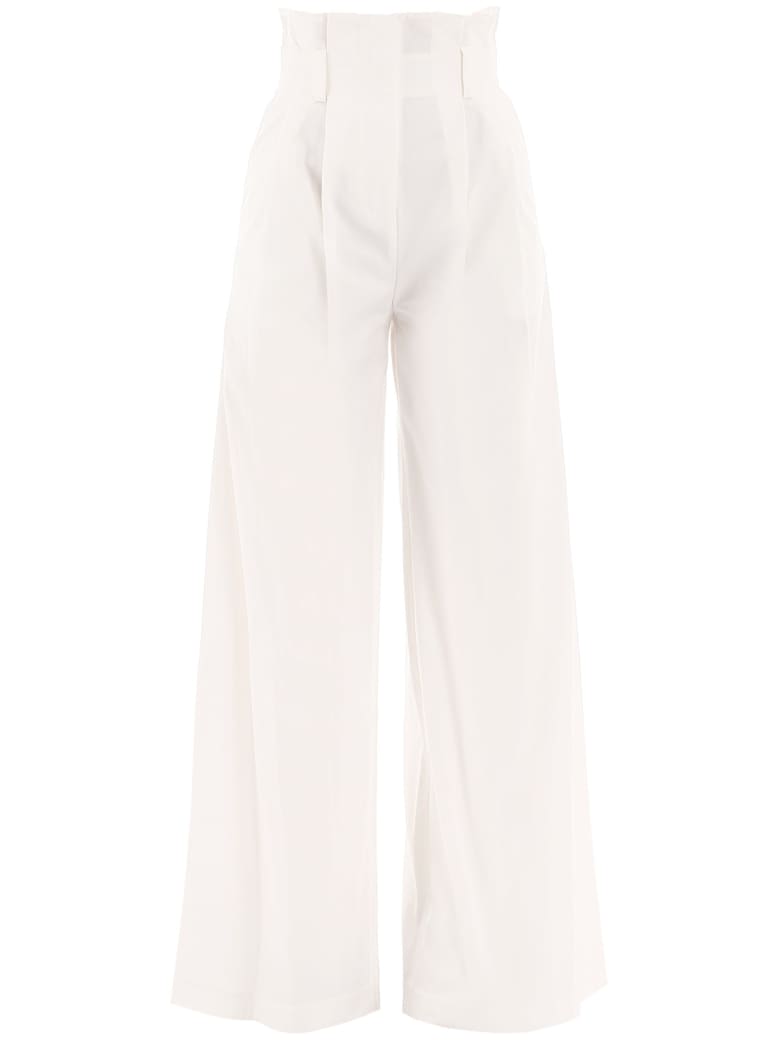 A.W.A.K.E. Mode High-waist Flared Pants - OFF WHITE (White)