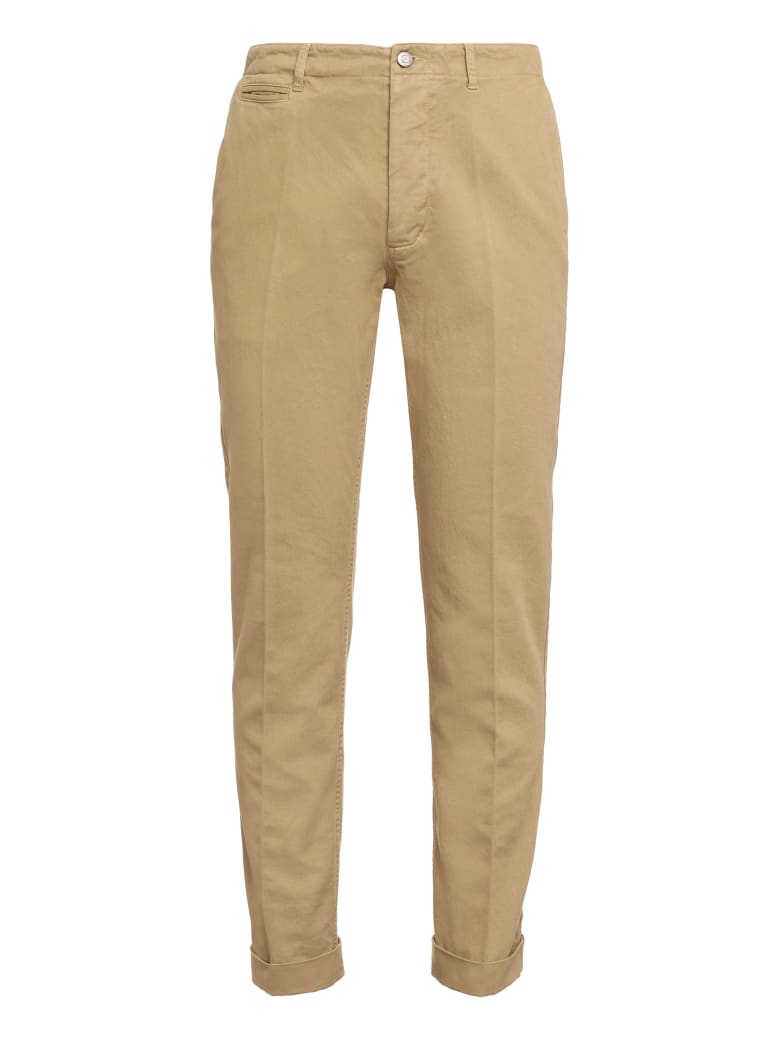 Golden Goose Cotton Twill Chino Trousers - Beige