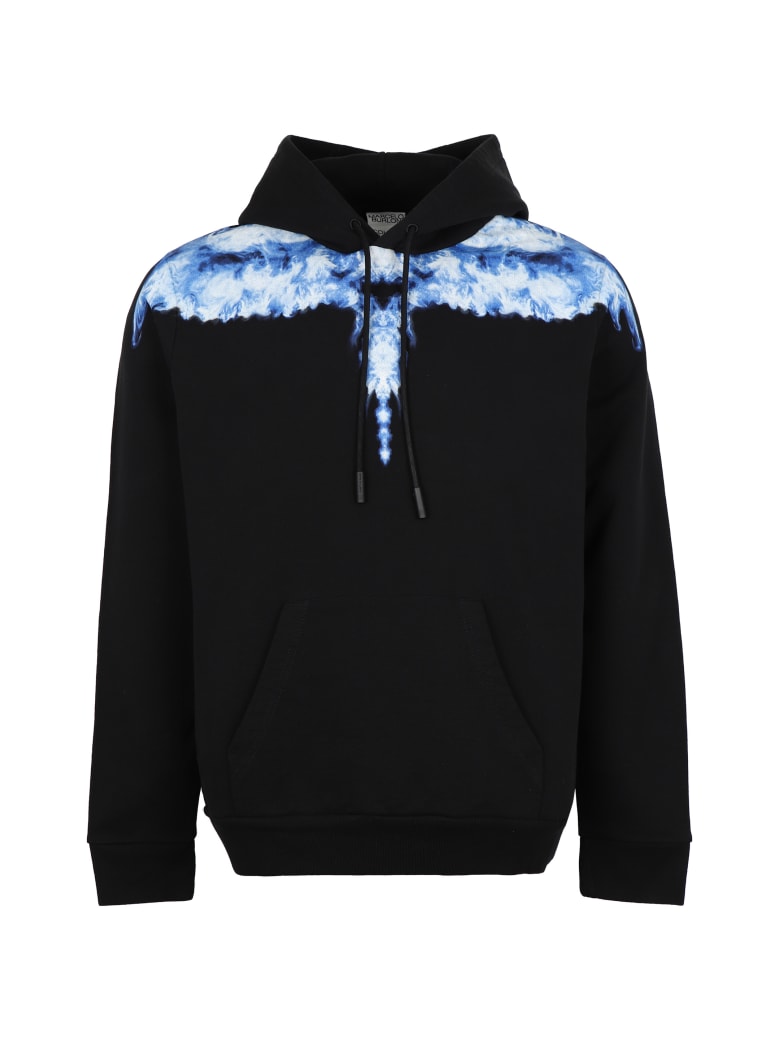 Marcelo Burlon Cotton Hoodie - black