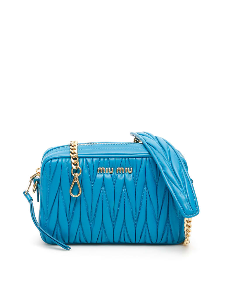 blue miu miu bag