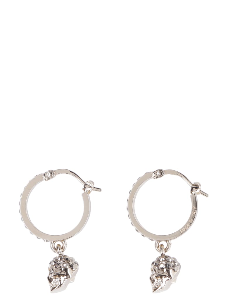 Alexander McQueen Earrings With Crystals - Gold