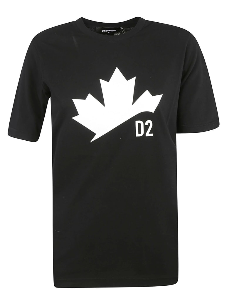 Dsquared2 D2 Print T-shirt - Black