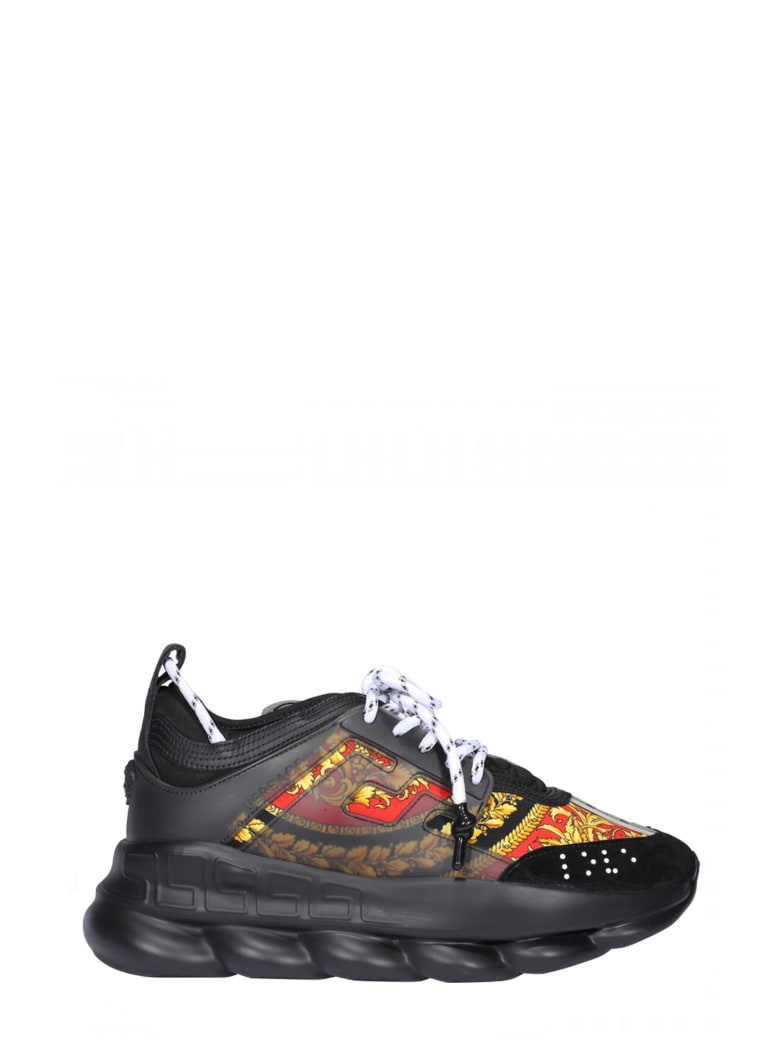 versace sneakers chain reaction black