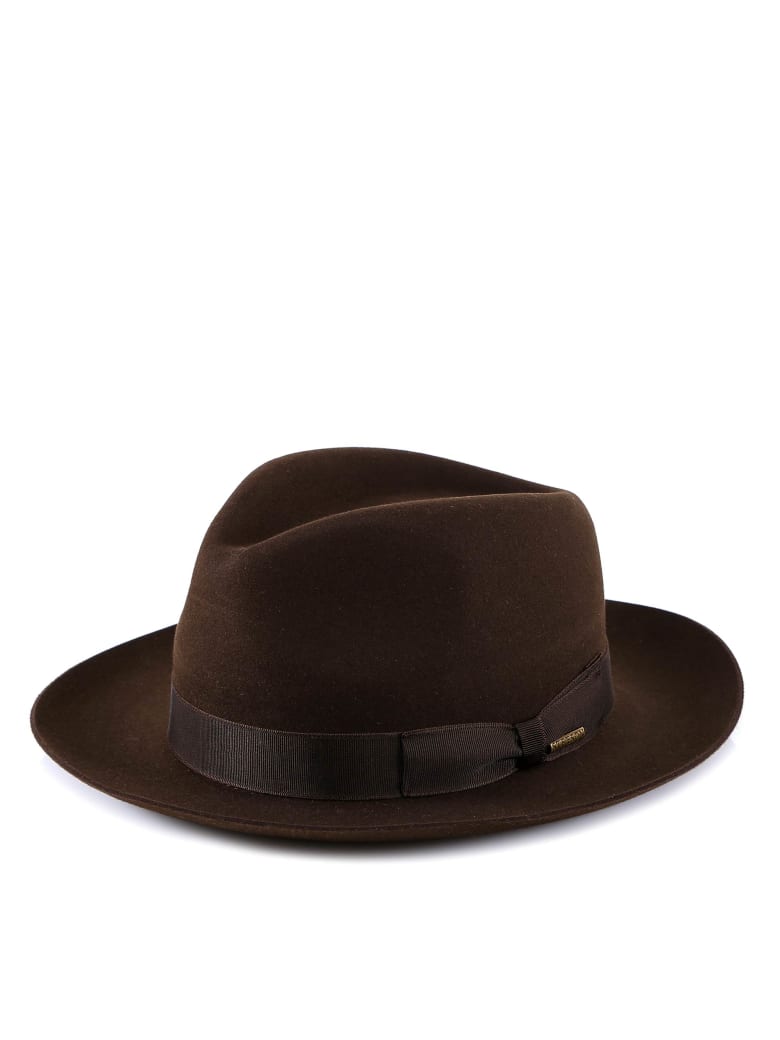 brown stetson hat