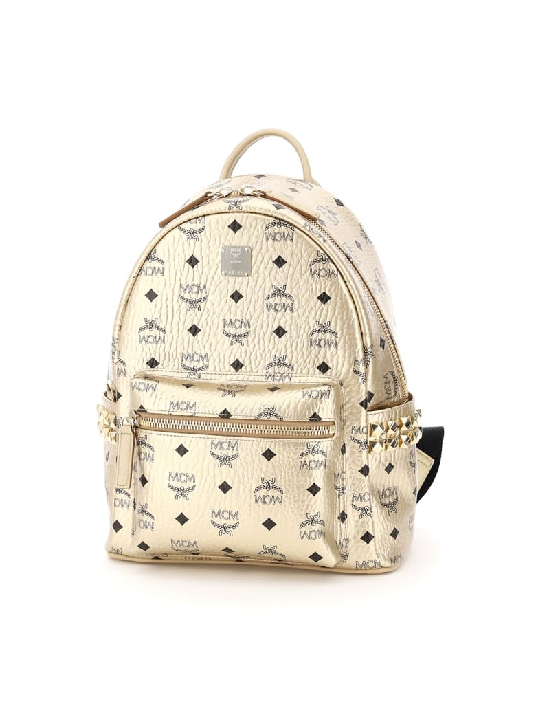 mcm backpack front studs