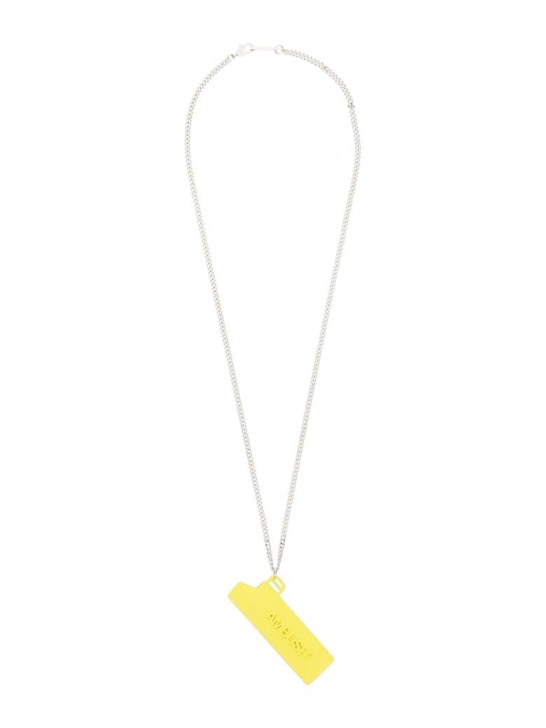 AMBUSH Lighter Case Unisex Necklace - YELLOW SILVER (Silver)