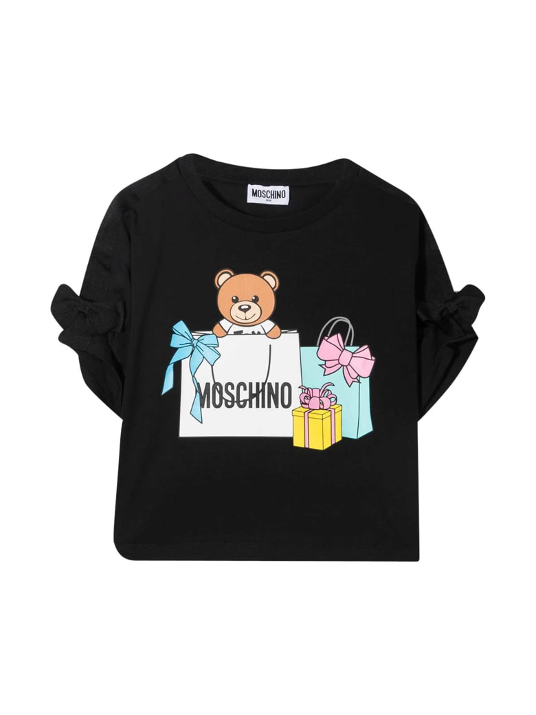 Moschino Black T-shirt With Toy Print - Nero