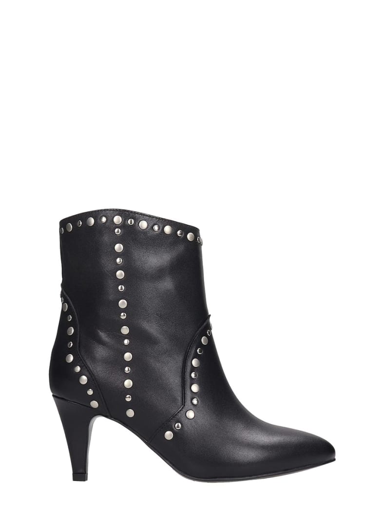 Best price on the market at italist | Bibi Lou Bibi Lou High Heels Ankle Boots In Black Leather Best price on the market at italist | Bibi Lou Bibi Lou High Heels Ankle Boots In Black Leather