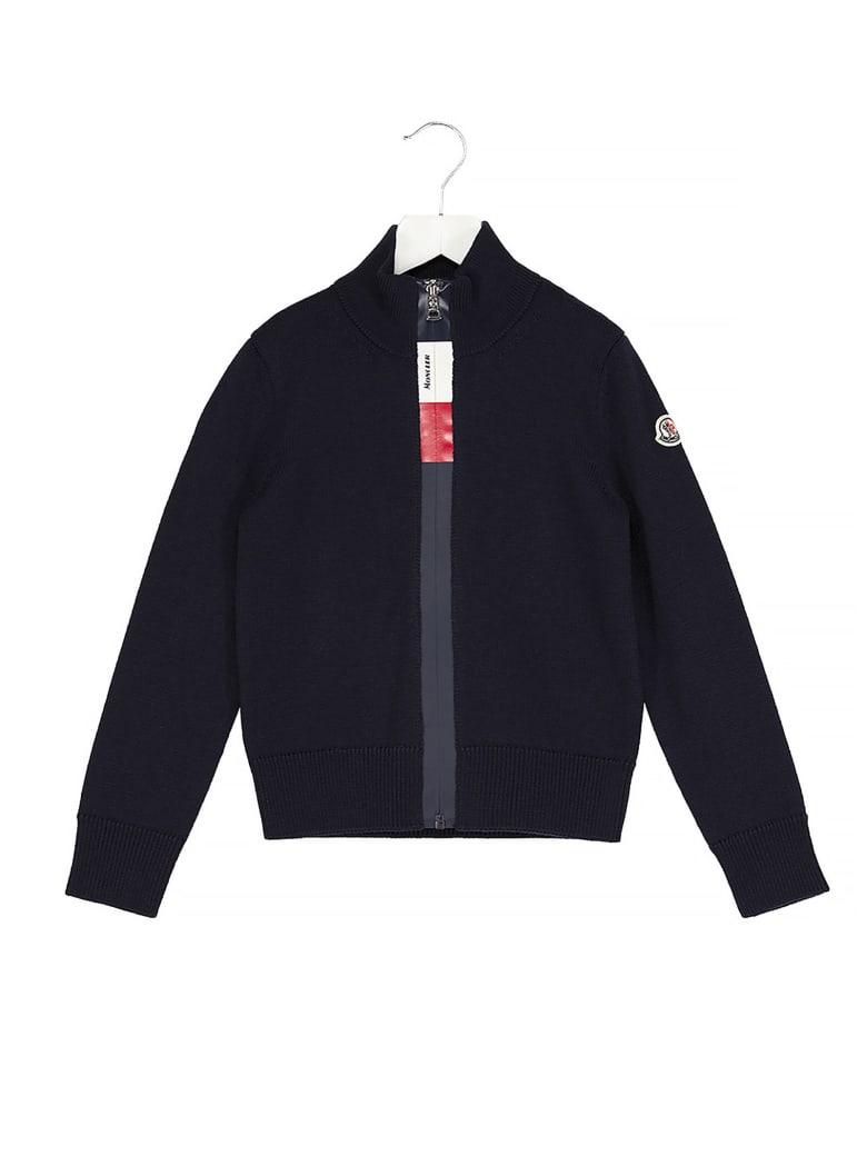 moncler cardigan blue