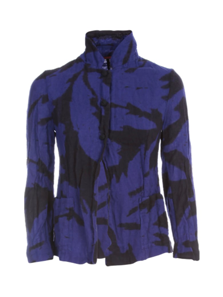 Daniela Gregis Cicoria Washed Short Jacket - Soffione Nero Draw