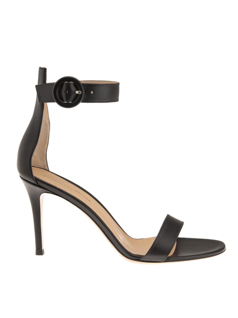 Gianvito Rossi Black Portofino 85 Sandal - Nero