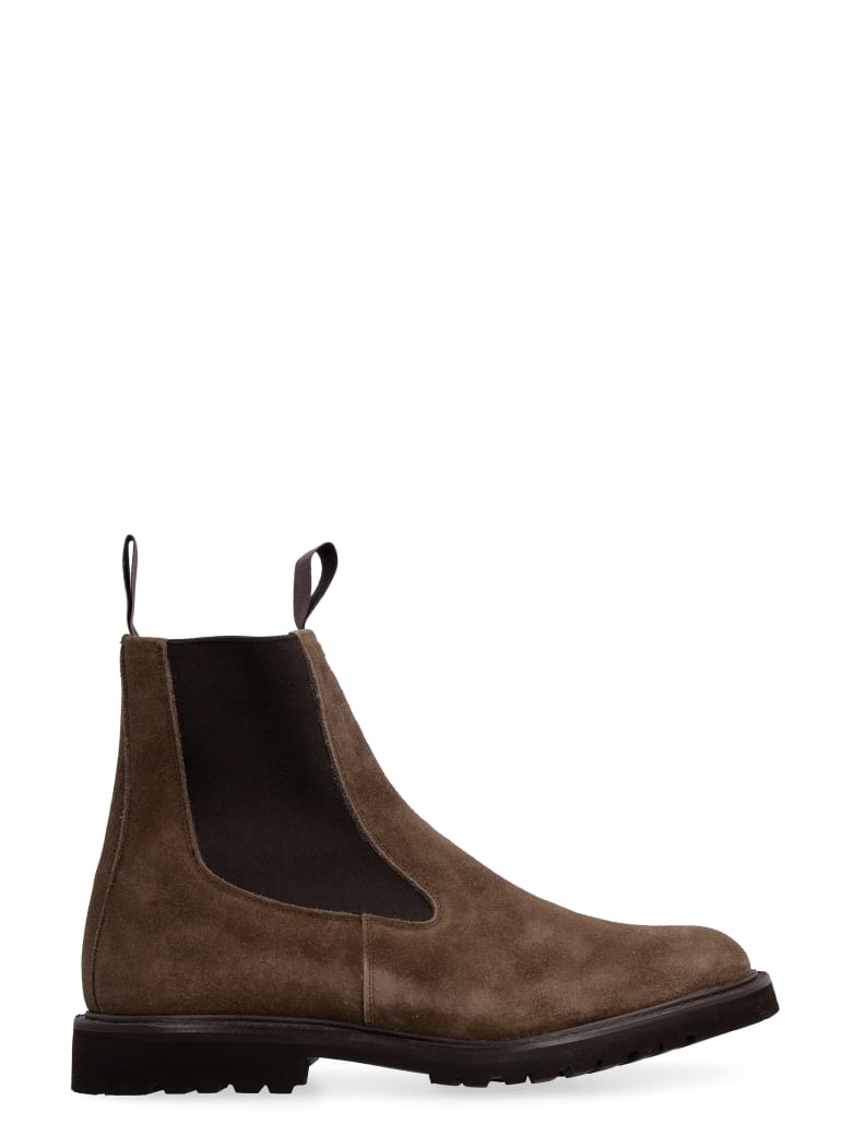 Tricker's Stephen Suede Chelsea Boots - brown