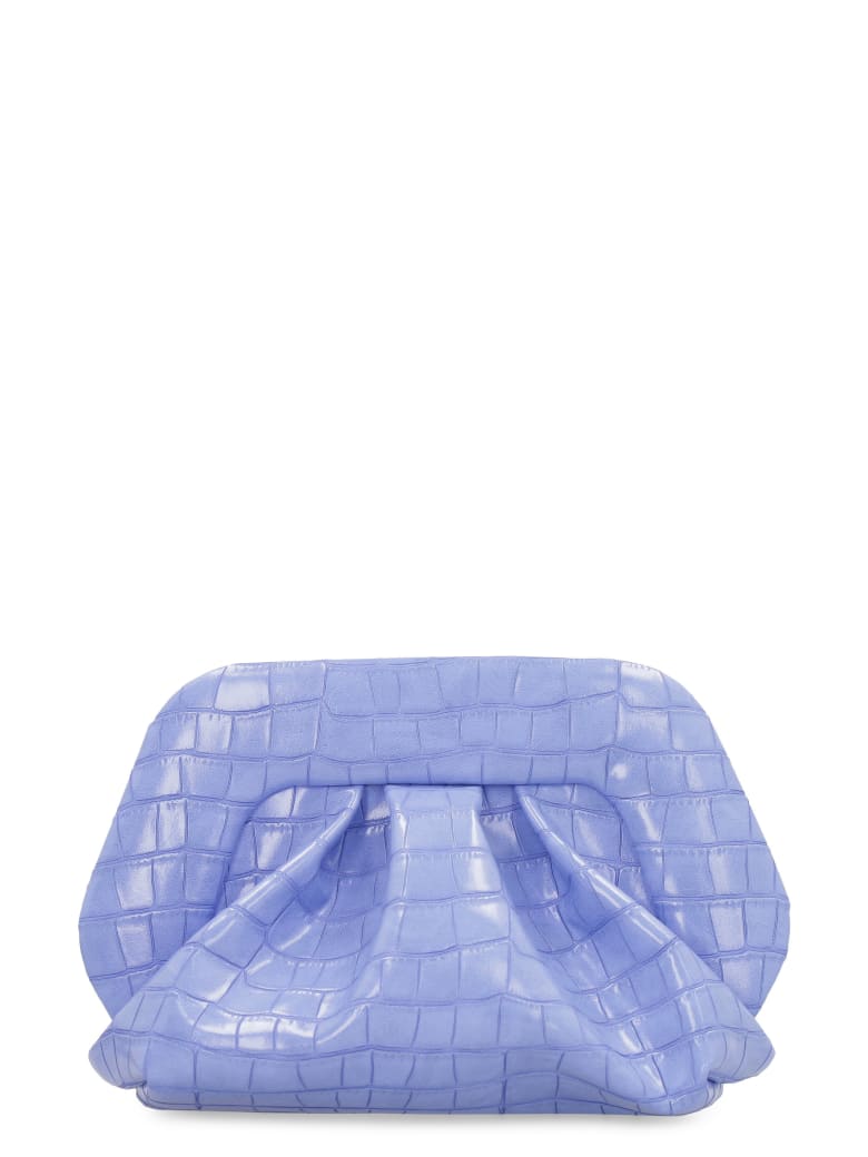THEMOIRè Gea Faux Leather Clutch - Lilac