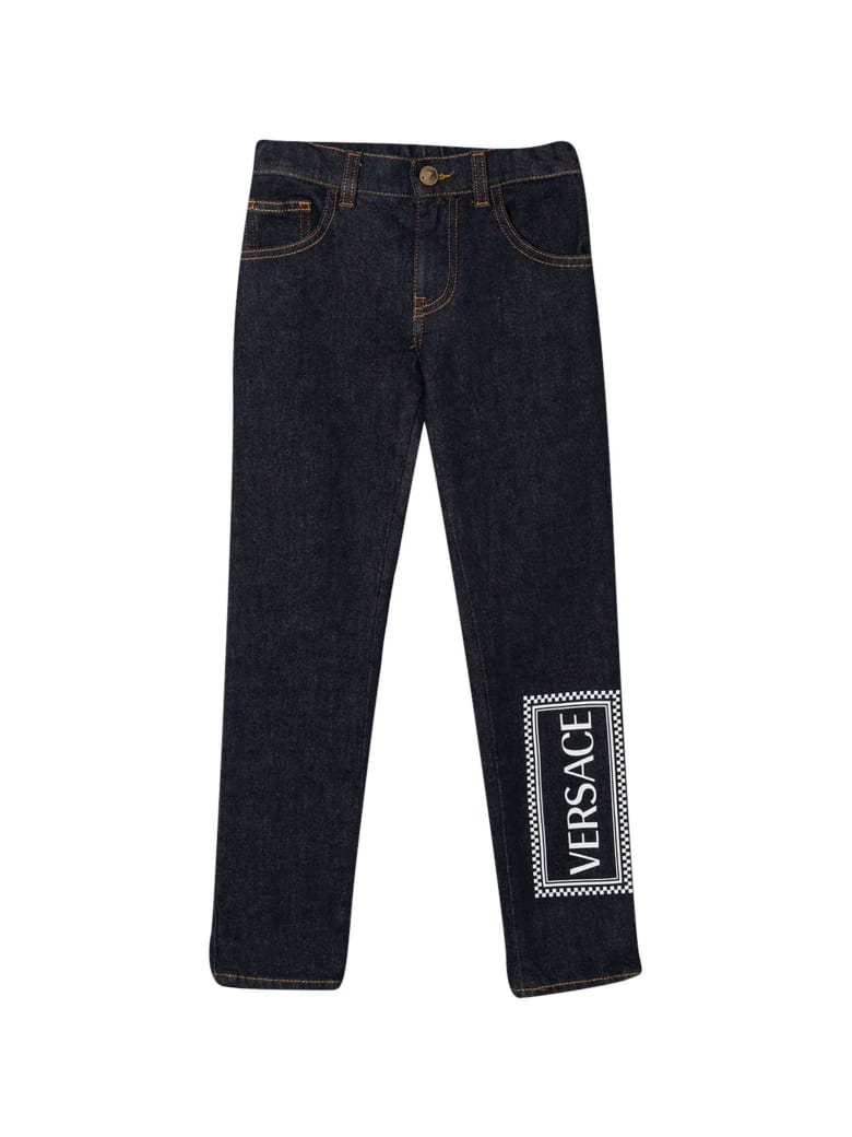 Young Versace Blue Jeans - Blu/bianco