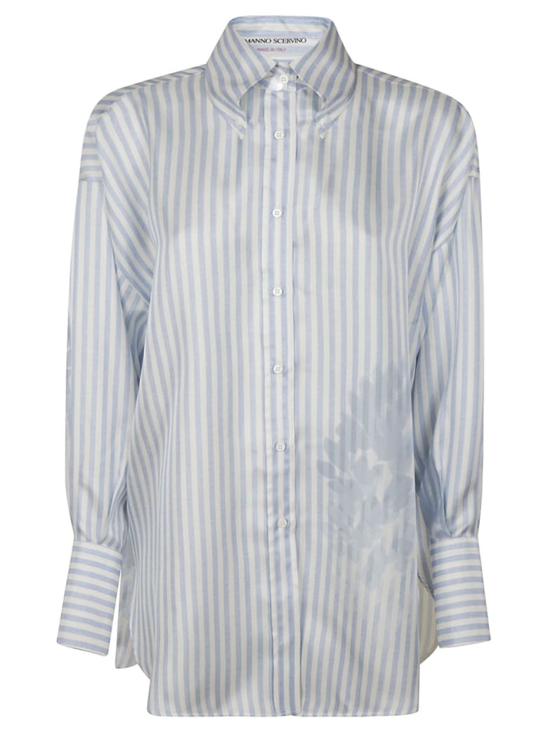 Ermanno Scervino Oversize Striped Shirt - BLUE