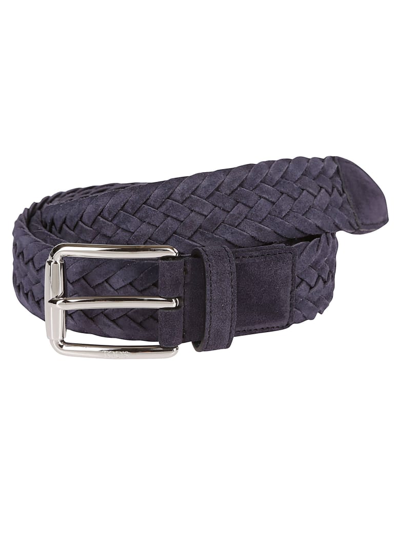 Tod's Blue Suede Belt - DEEP BLUE