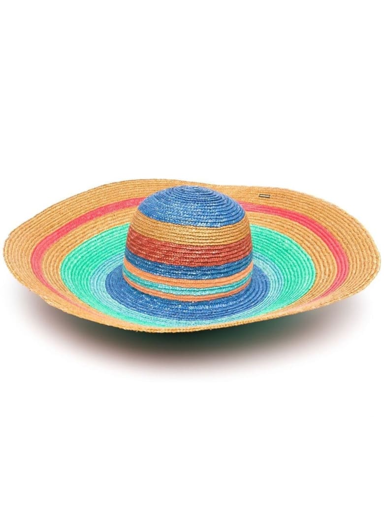 Missoni Striped Multicolor Straw Hat - Multicolor
